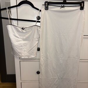 Two piece white set